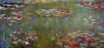 The Water Lily Pond, Green Reflections by Claude Monet